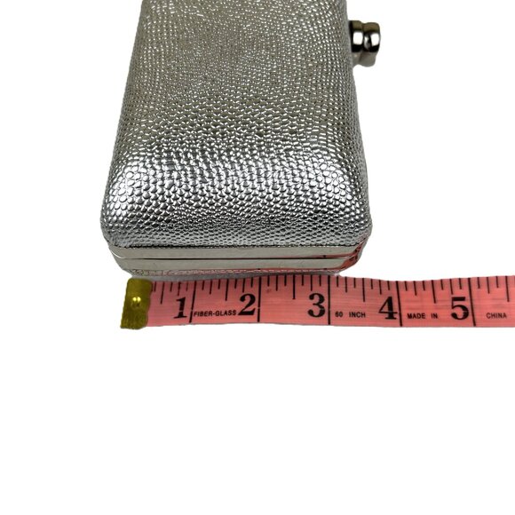 Victoria's Secret Shiny Silver Hard Shell Purse - Picture 6 of 7